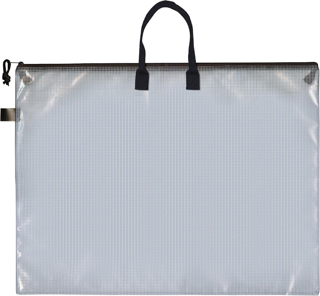 PRO ART Mesh & Vinyl Zipper Bag W/Handle 12x16