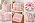 Biutee 40Pcs Jelly Roll Fabric Strips for Quilting, 20 Pink Options