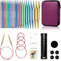 Ruidi 13-Pair Interchangeable Circular Knitting Needle Set
